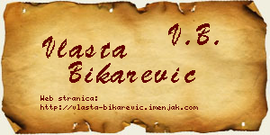 Vlasta Bikarević vizit kartica